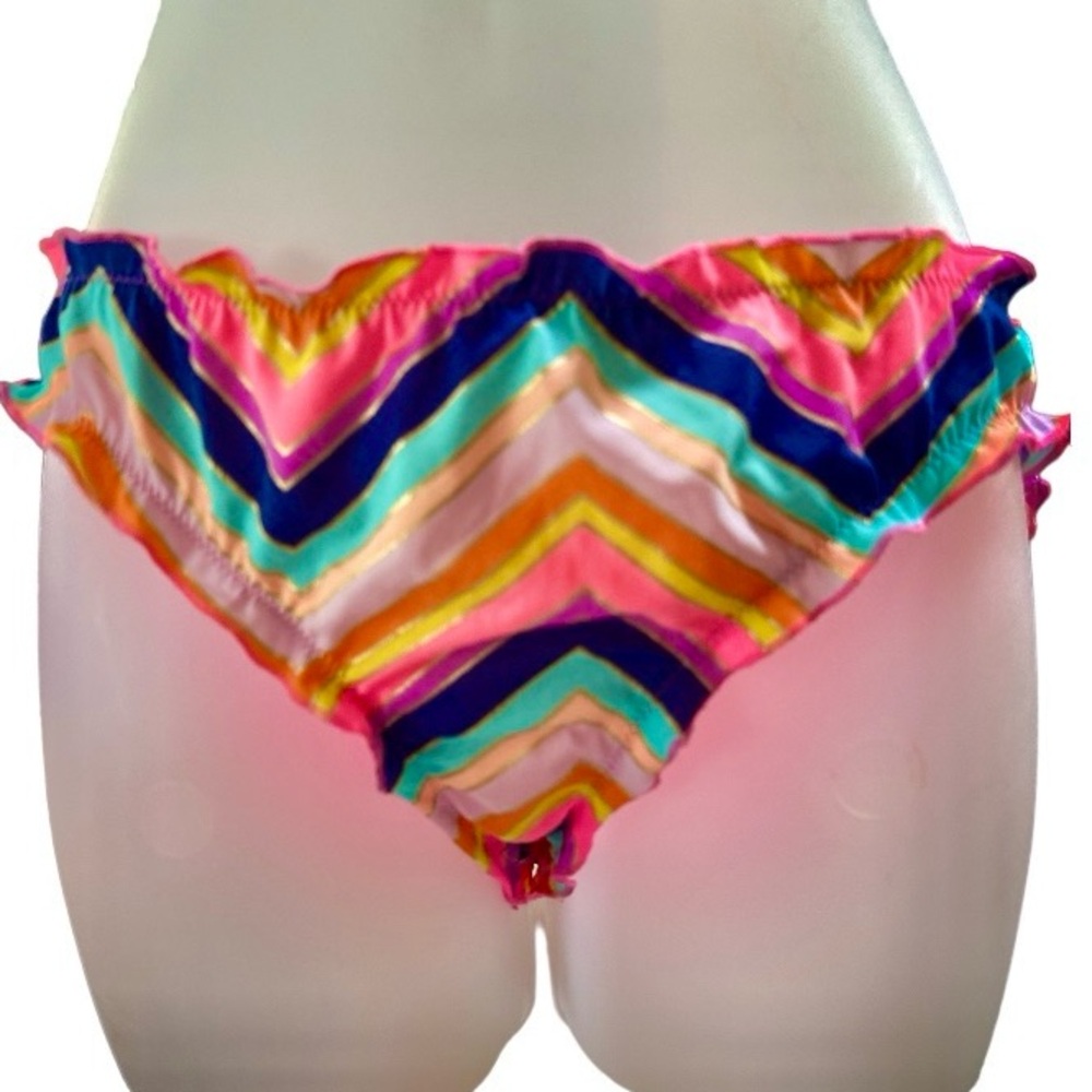 Victoria’s Secret Ruffle Cheeky swim bottoms